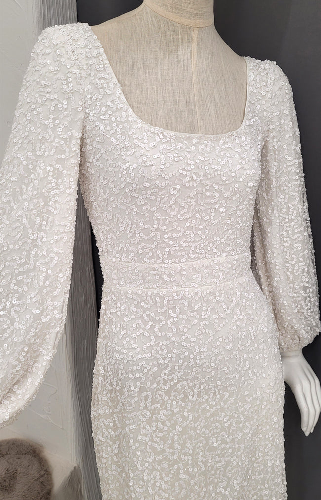 Astor Hand Beaded Dress - Ivory