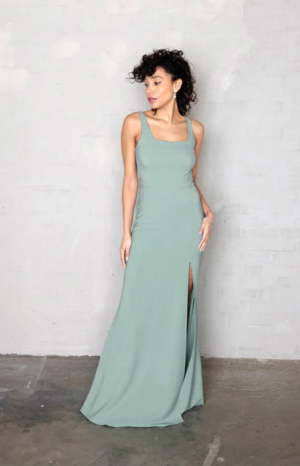 Edwina Crepe Gown - Sage
