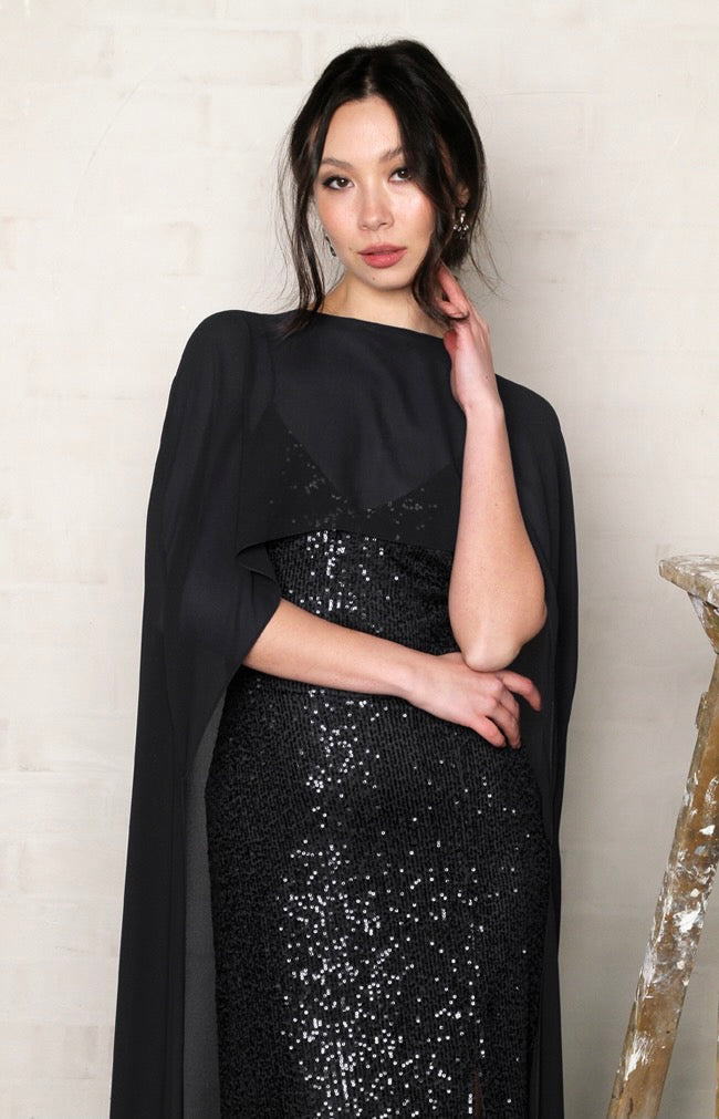 Blanche Cape - Black