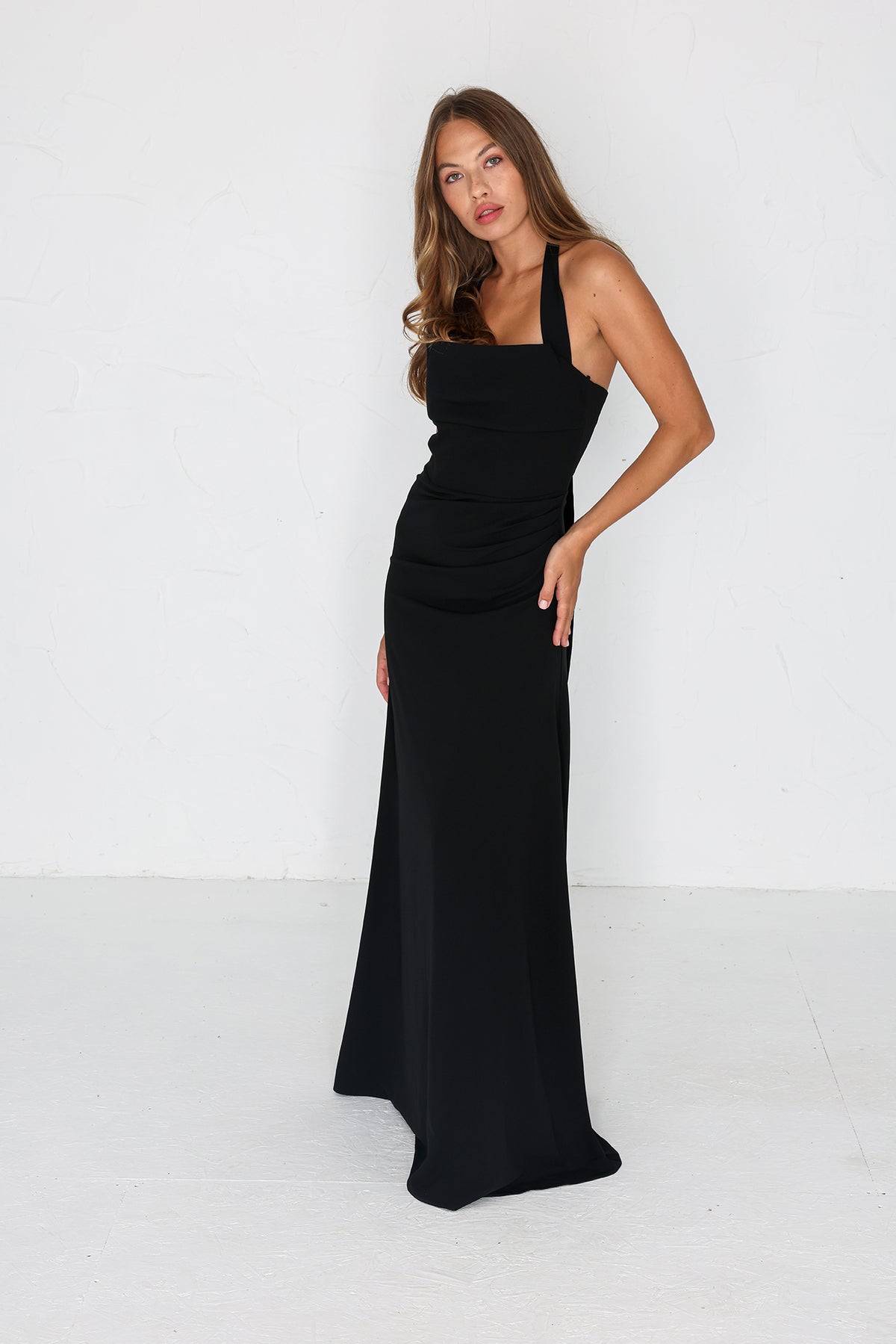 Millie Crepe Gown - Black AS