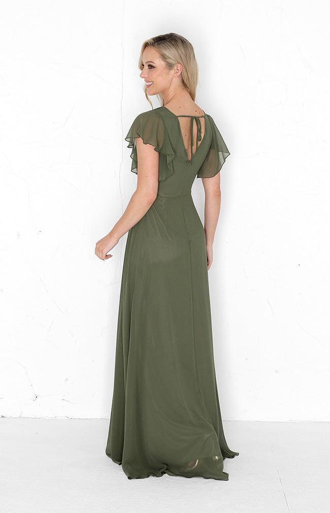 Maye Gown - Olive Green