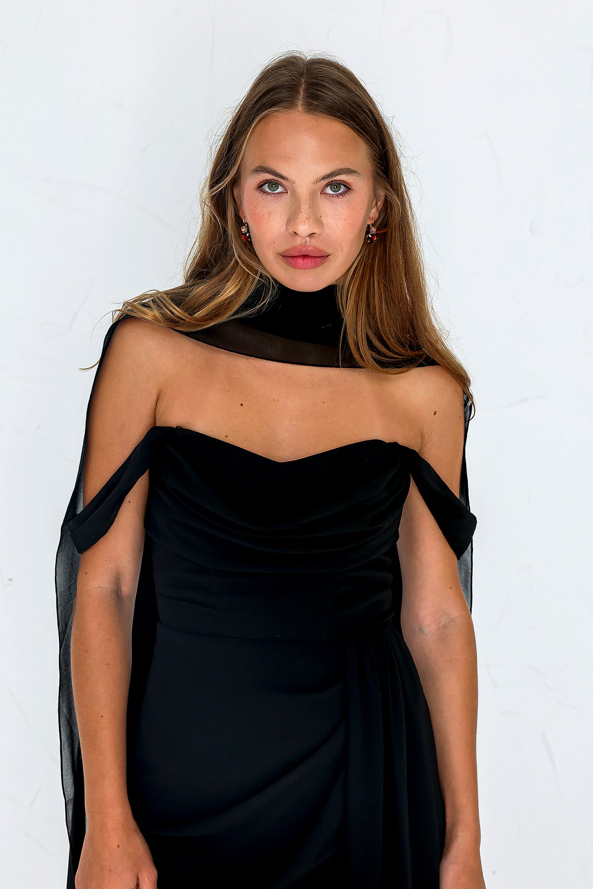 Chiffon Shawl - Black