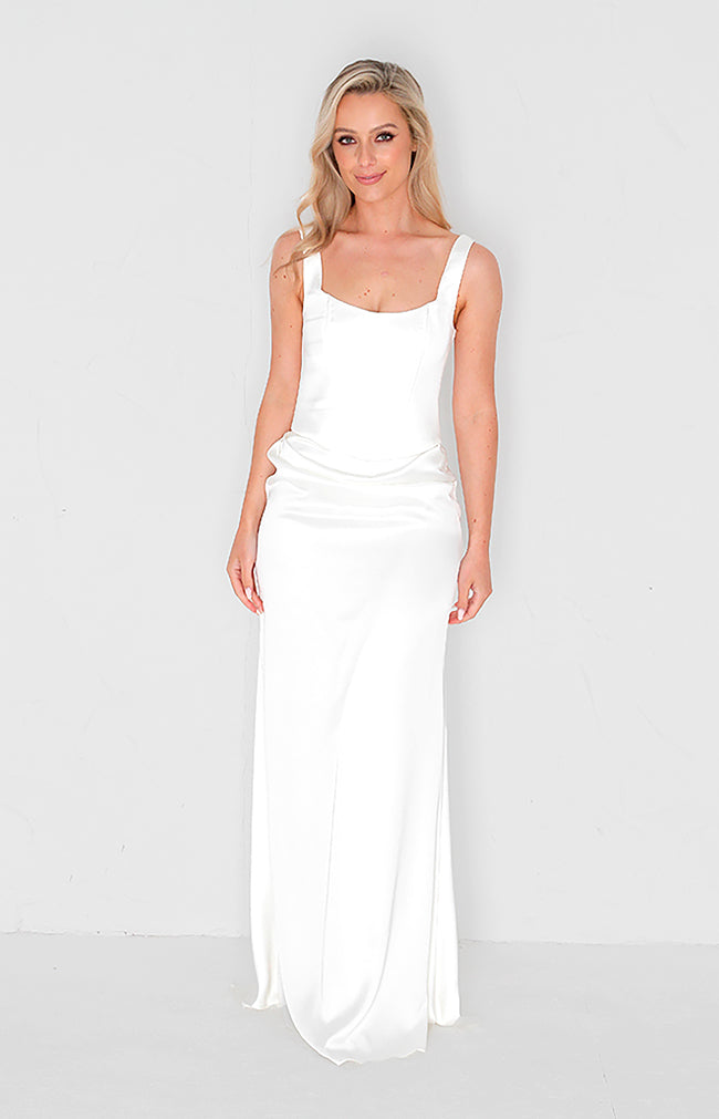 Harlow Corset Top - Ivory