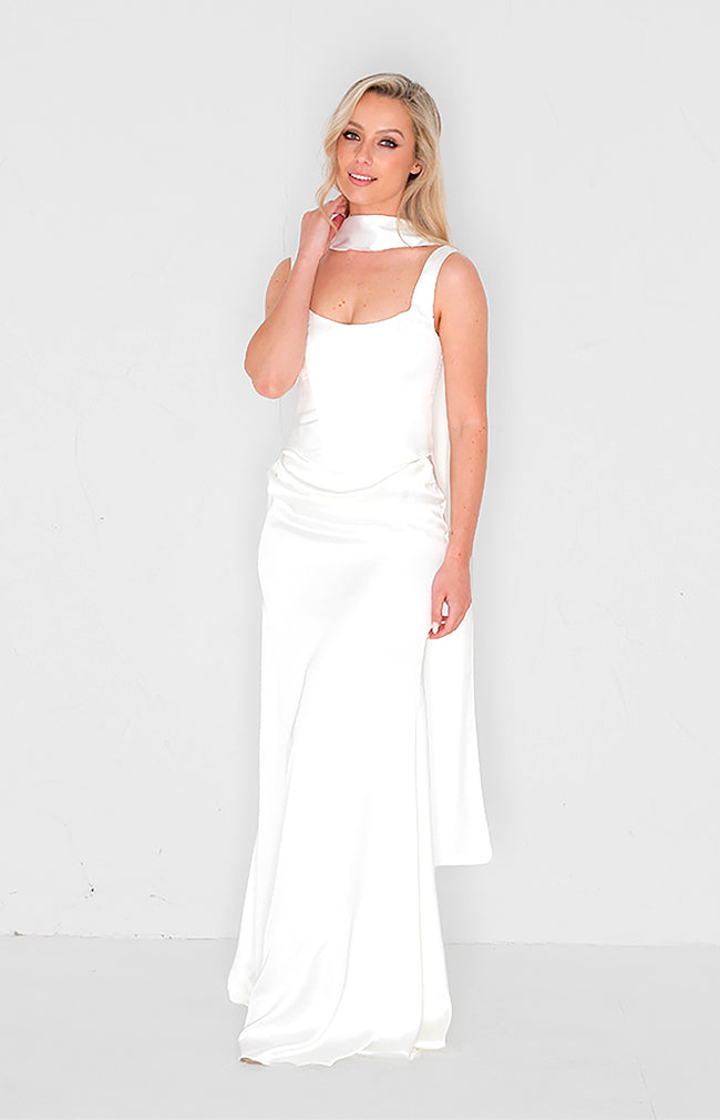 Harlow Corset Top - Ivory