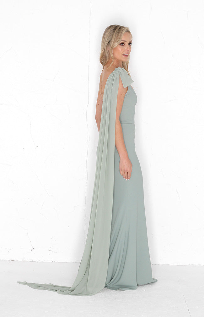 Detachable Chiffon Bow - Sage