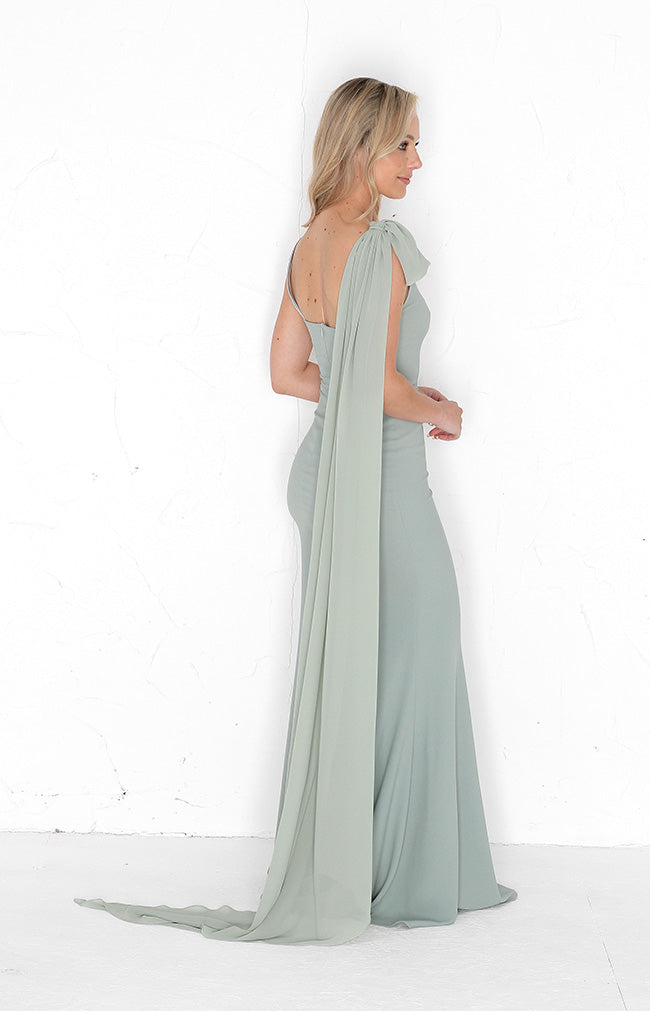 Detachable Chiffon Bow - Sage