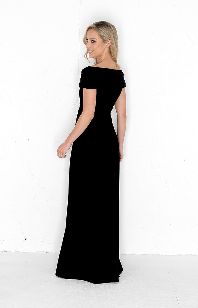 Yvette Velvet Gown - Black