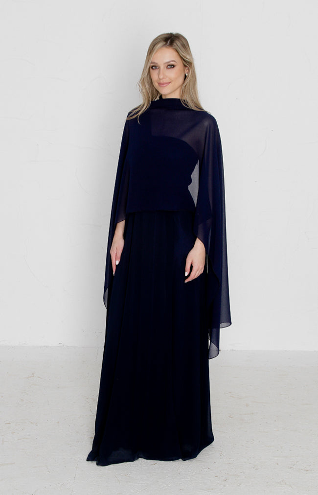 Chiffon Shawl - Midnight