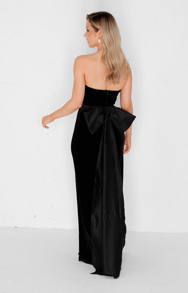 Rue Velvet Gown - Black