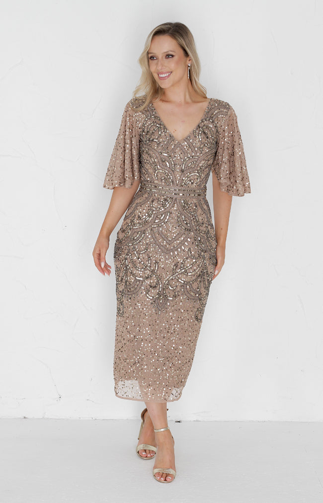 Gwen Dress - Antique Gold