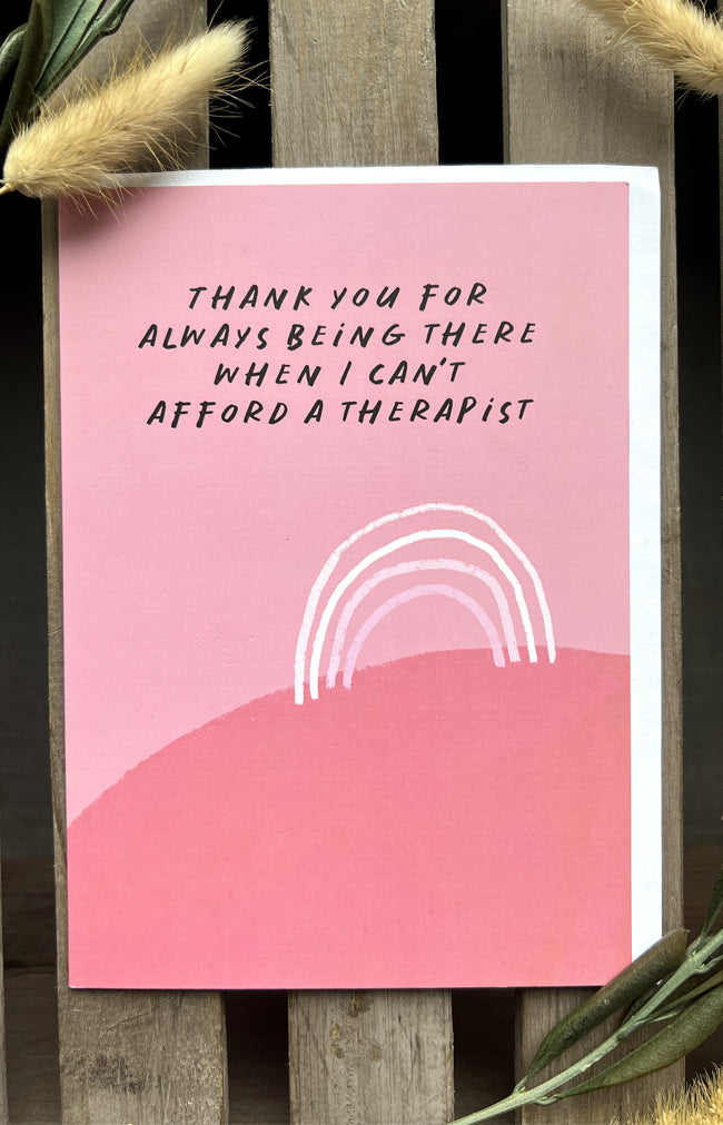 Thank you, Therapist Greeting Card