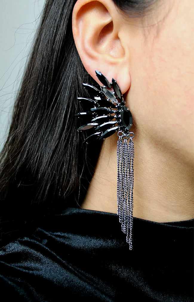 Suvi Earrings - Black