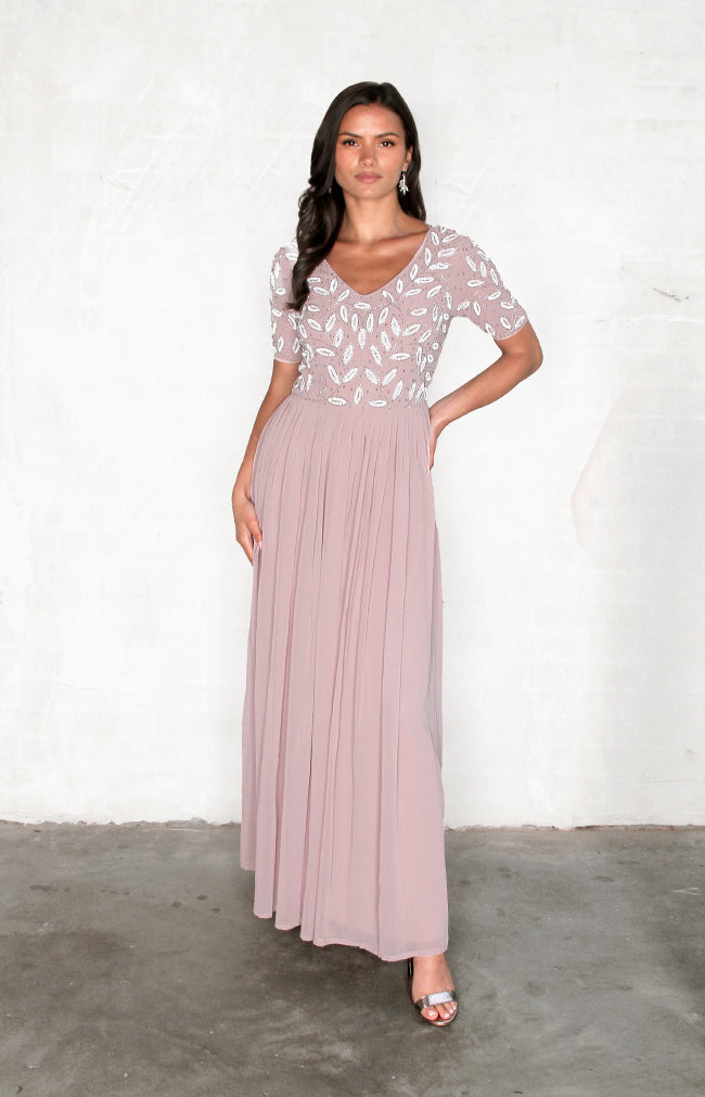 Leandra Gown - Dusty Rose