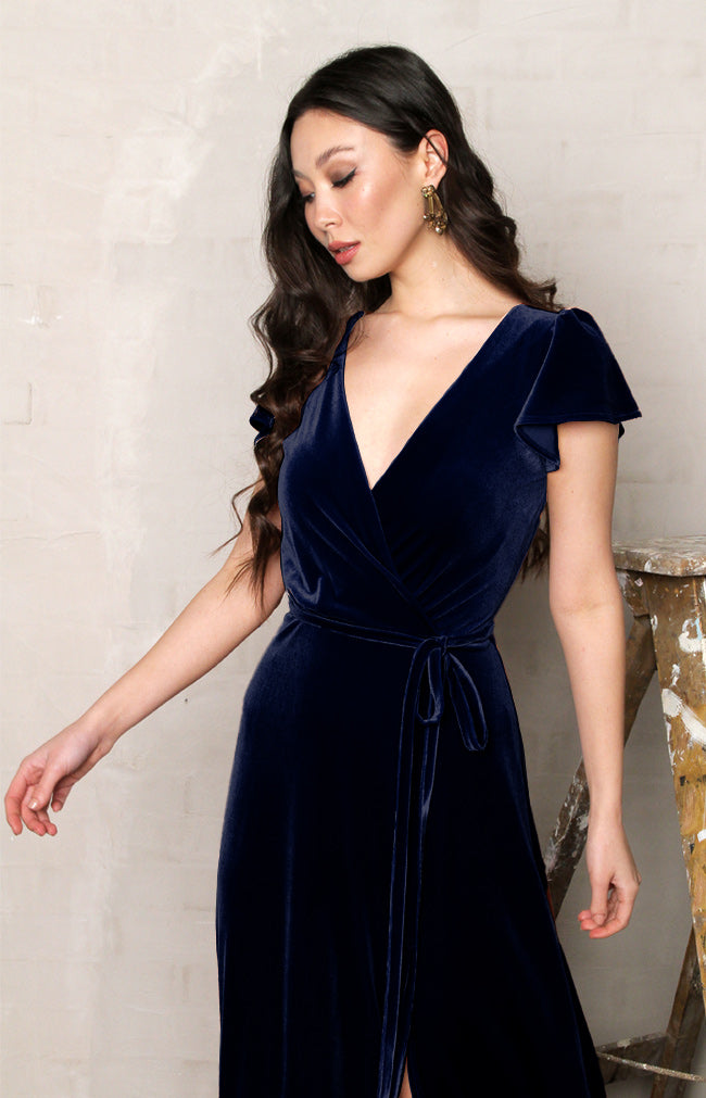 Tallie Velvet Gown - Midnight