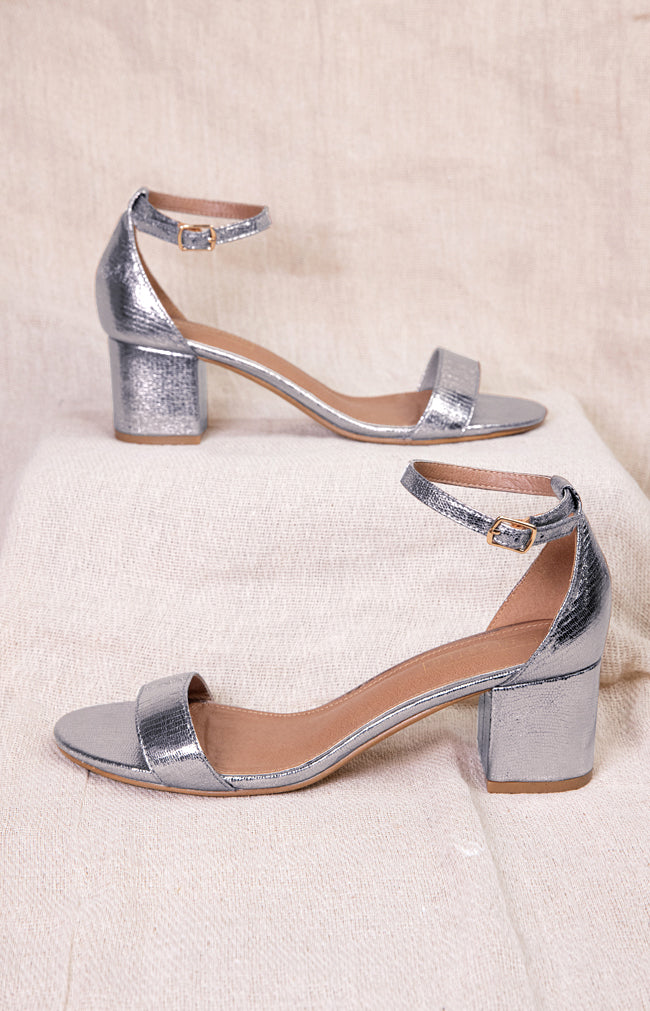 Iris Heels - Silver