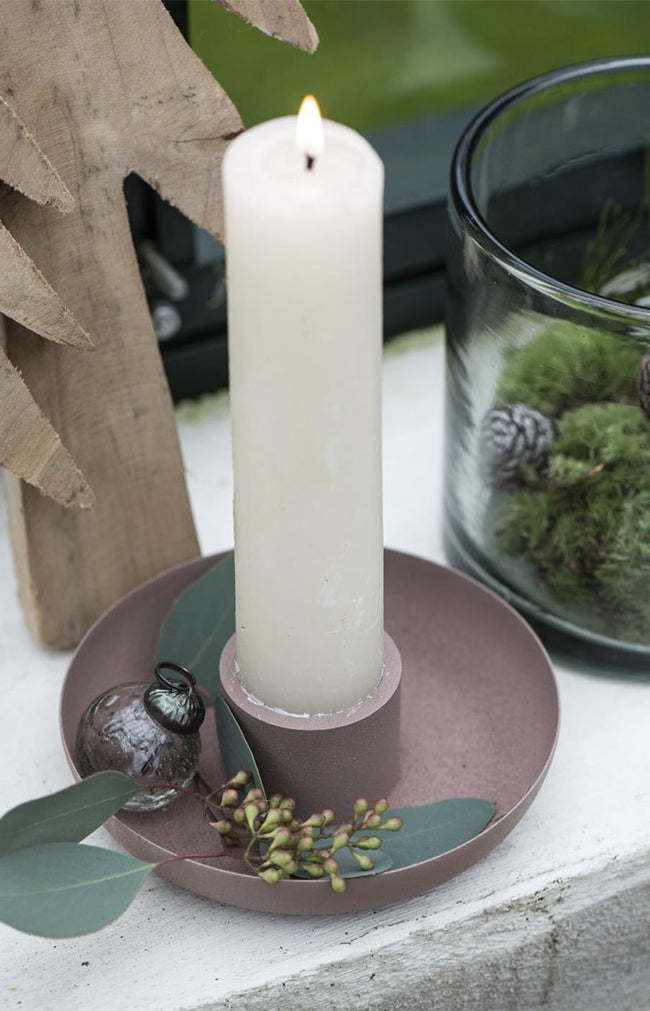 Dish candle holder malva