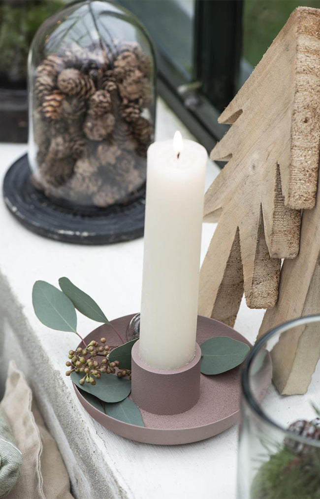 Dish candle holder malva