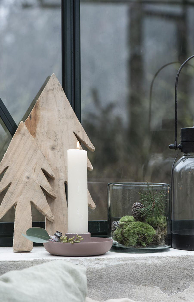 Dish candle holder malva