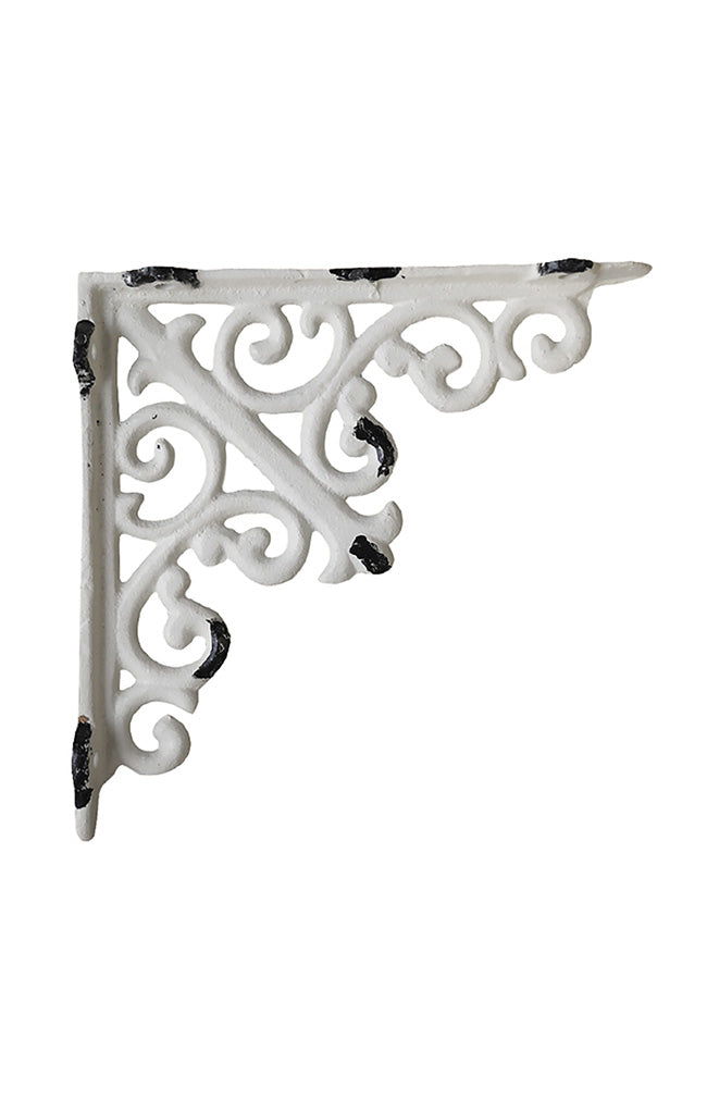 Fleur Shelf Bracket - antique cream