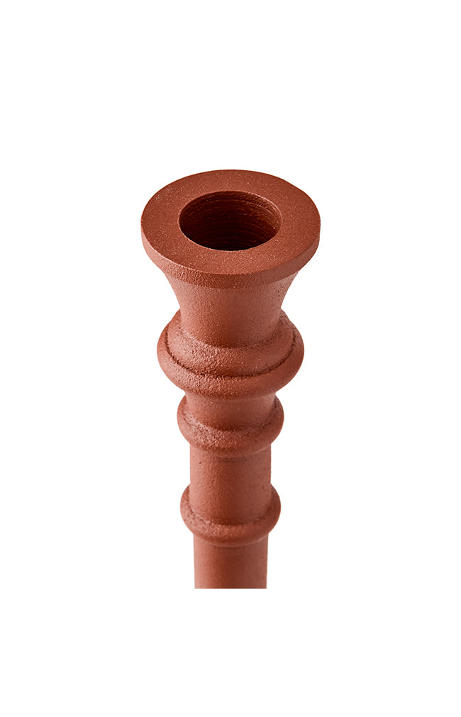 FREJA Candle holder - Rust Orange - 13xH41 cm