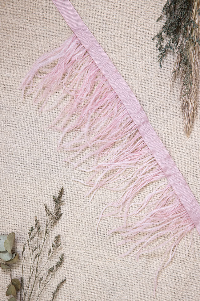 Feather Belt - Blush