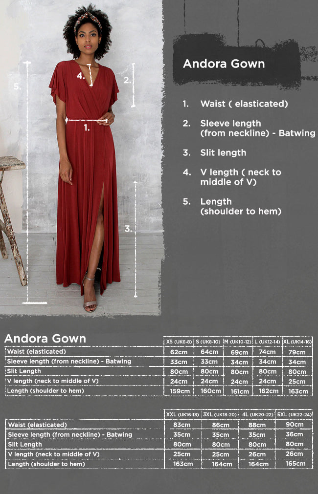 Andora Gown - Rust