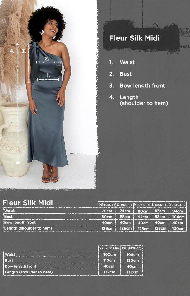 Fleur Midi Satin Dress - Dusty Coral