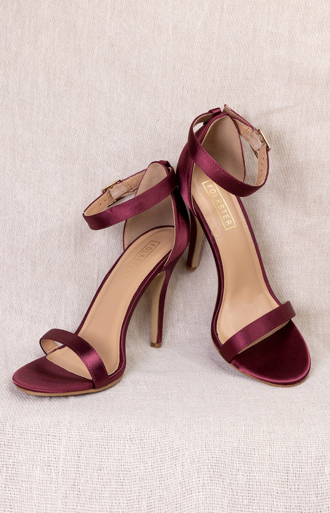 Albi Heels - Burgundy