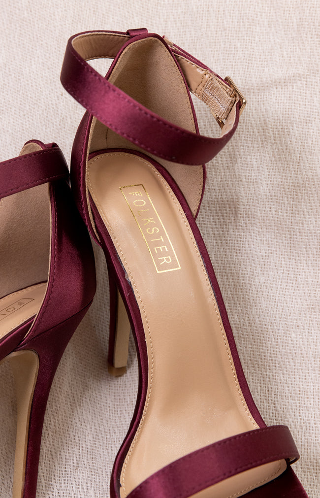 Albi Heels - Burgundy