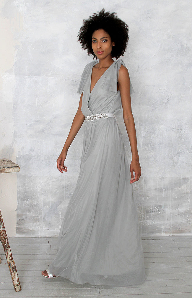 Danya Tulle Gown - Sage Green