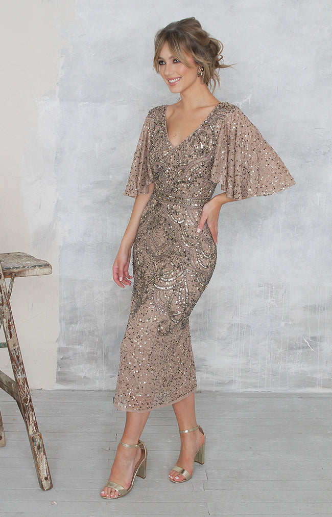 Gwen Dress - Antique Gold