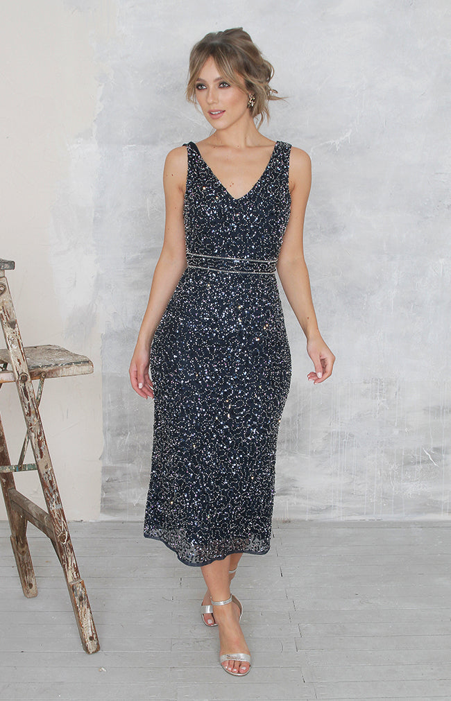 Seraphina Dress - Navy