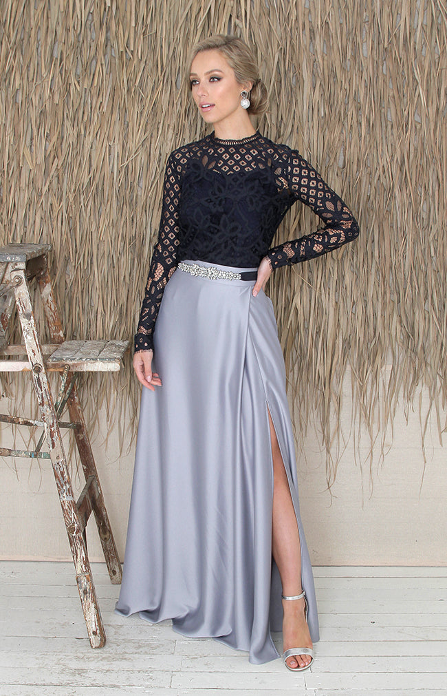 Sarena Skirt - Dusty Blue