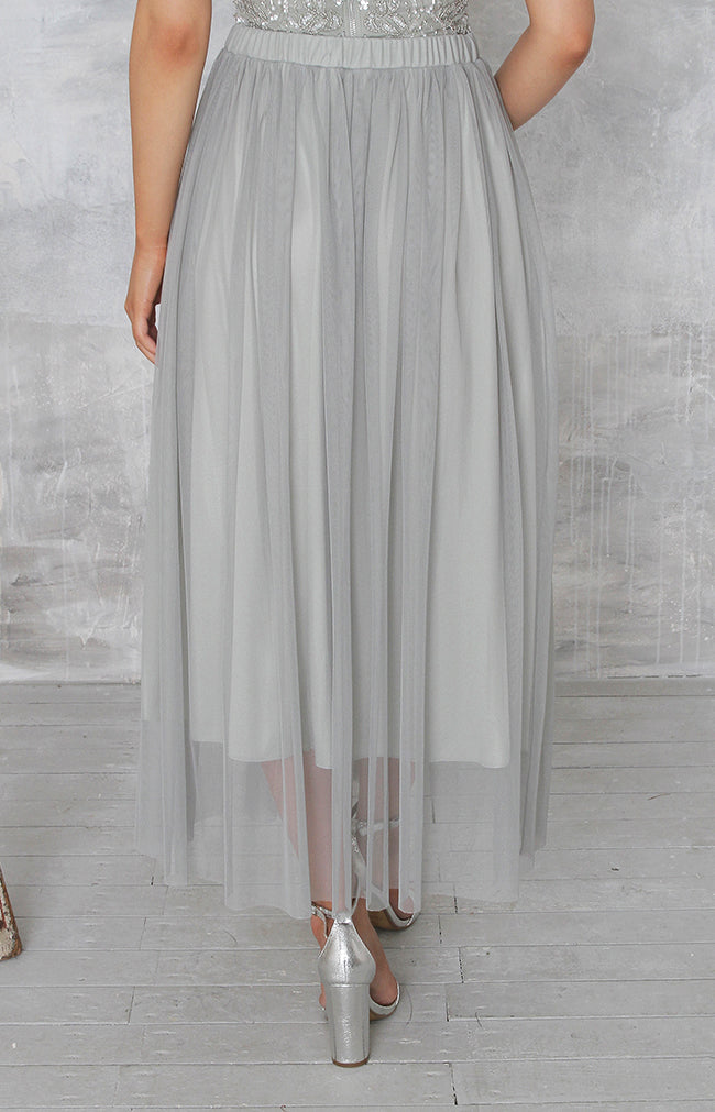 Miley Tulle Midi Skirt - Sage