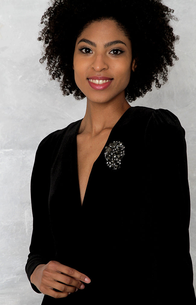 Helene Velvet Gown - Black