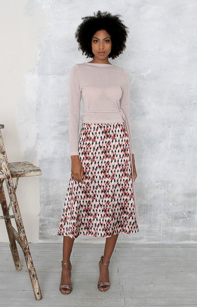 Juniper Printed Skirt - Rust