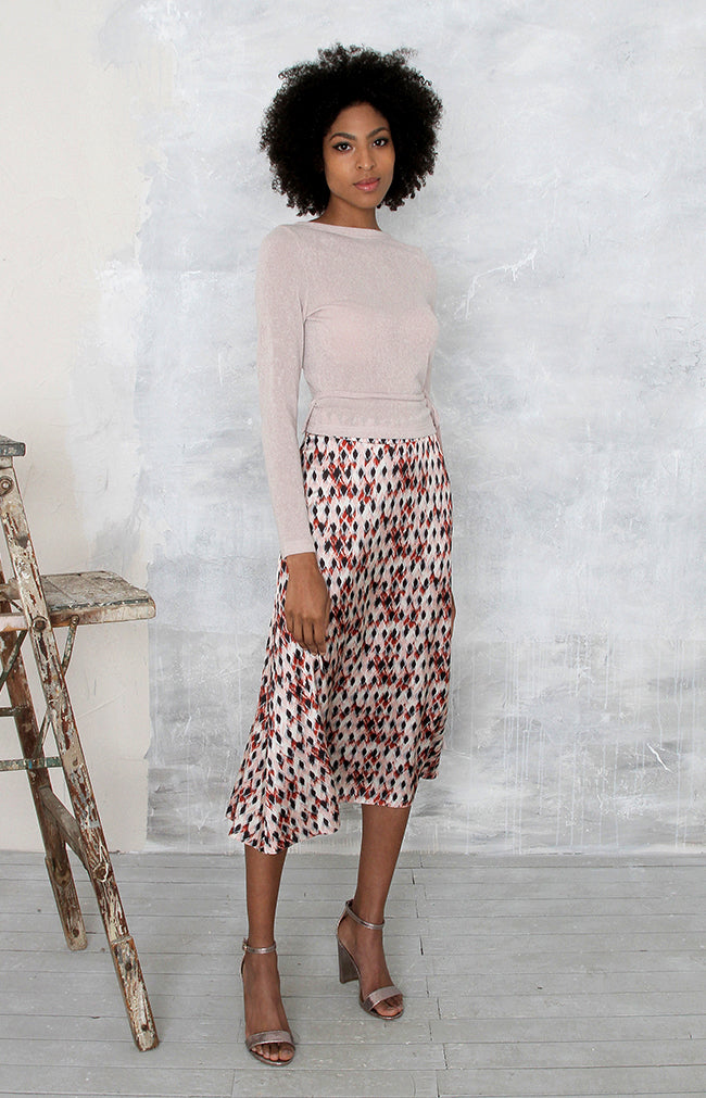 Juniper Printed Skirt - Rust