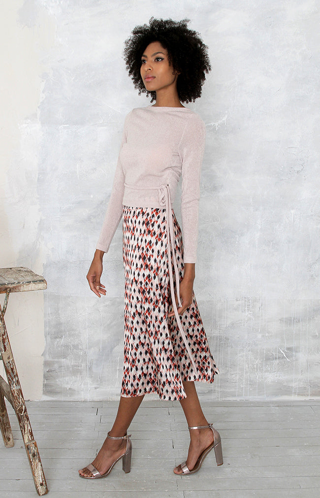 Juniper Printed Skirt - Rust