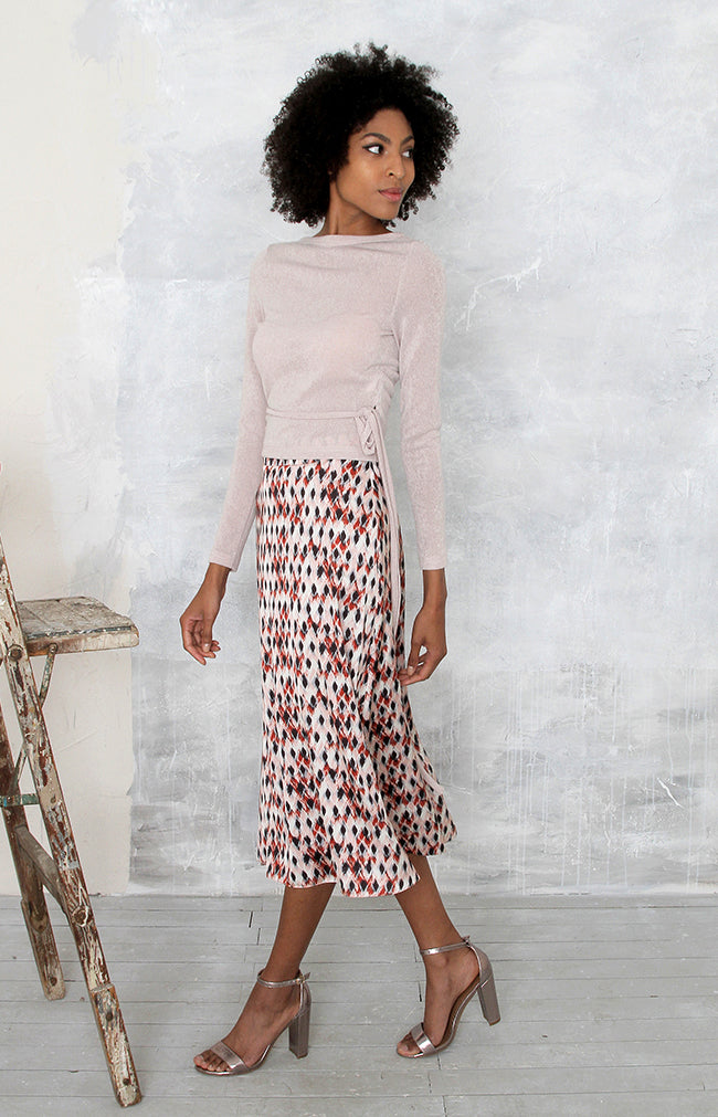 Juniper Printed Skirt - Rust