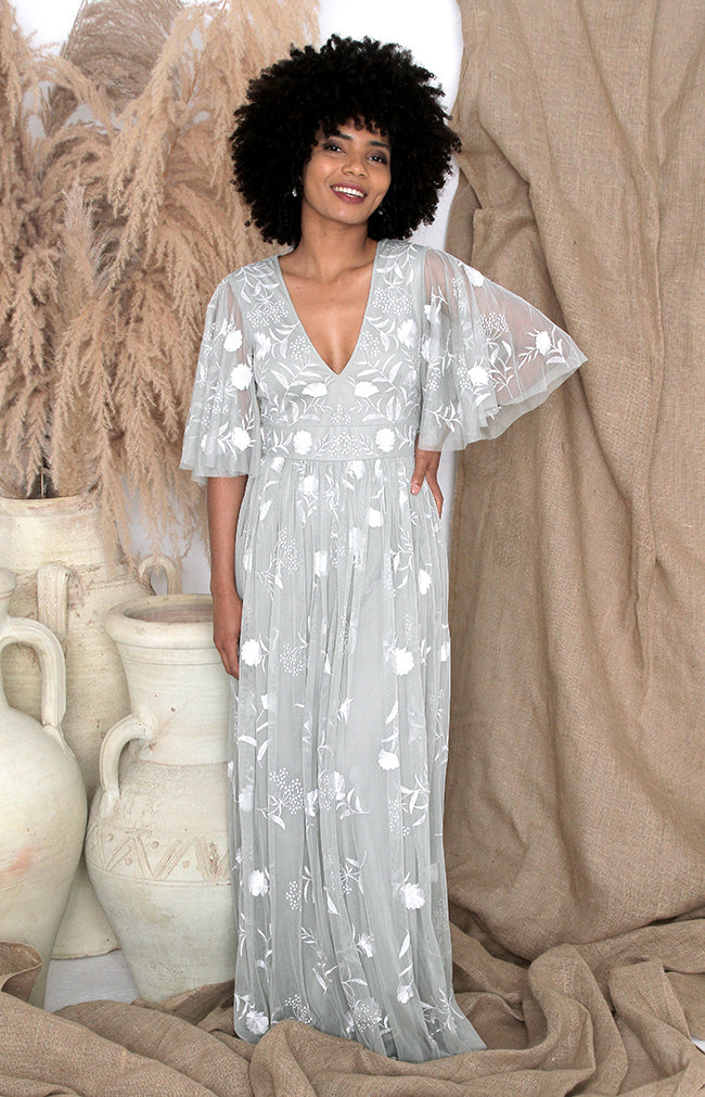 Boho Maxi Dress - Sage