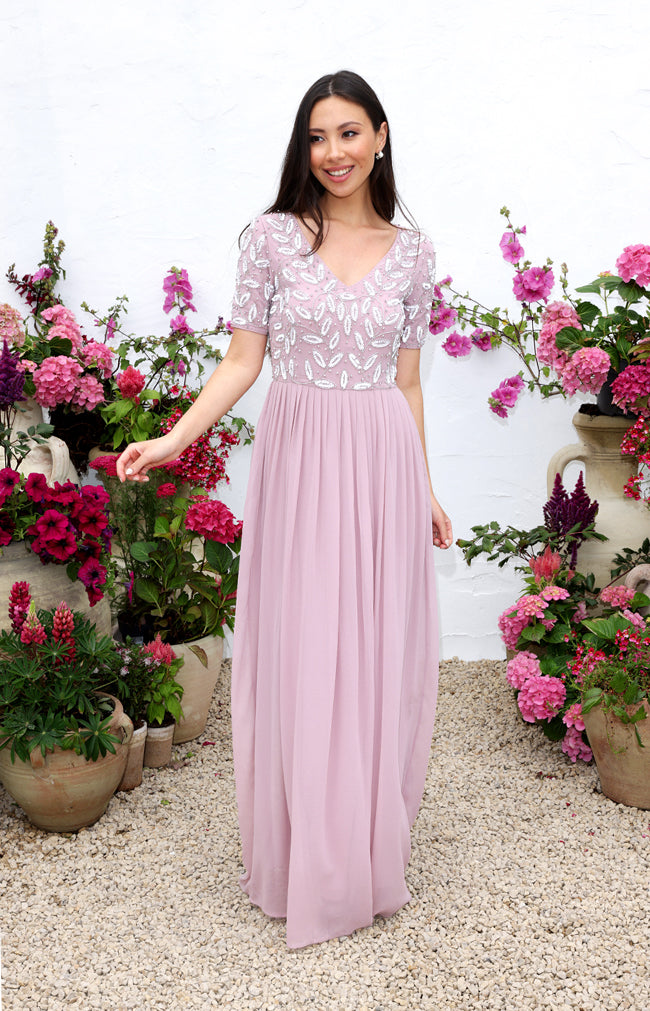Leandra Gown - Dusty Rose