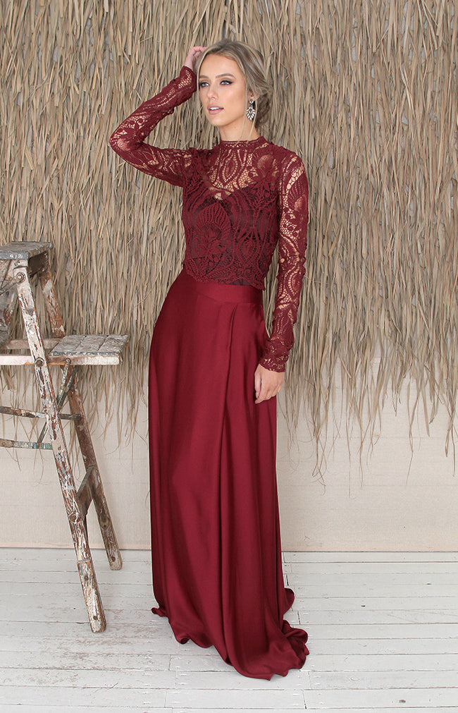 Cece Top - Burgundy