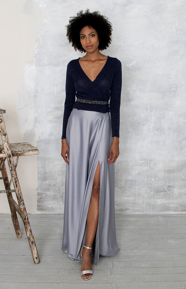 Sarena Skirt - Dusty Blue