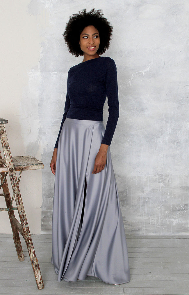 Sarena Skirt - Dusty Blue