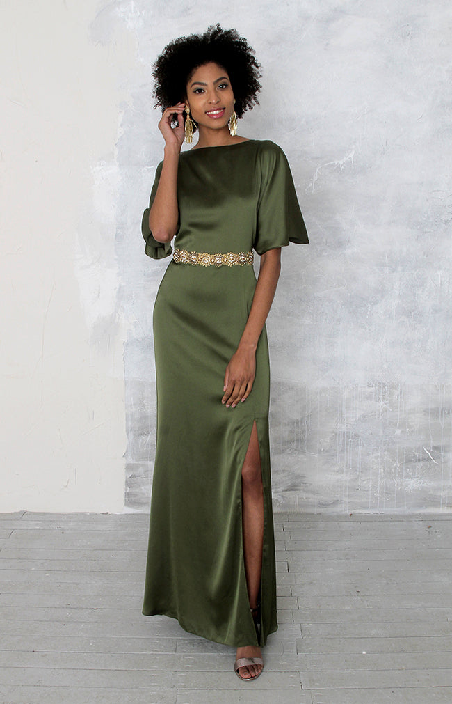 Moira Gown - Olive