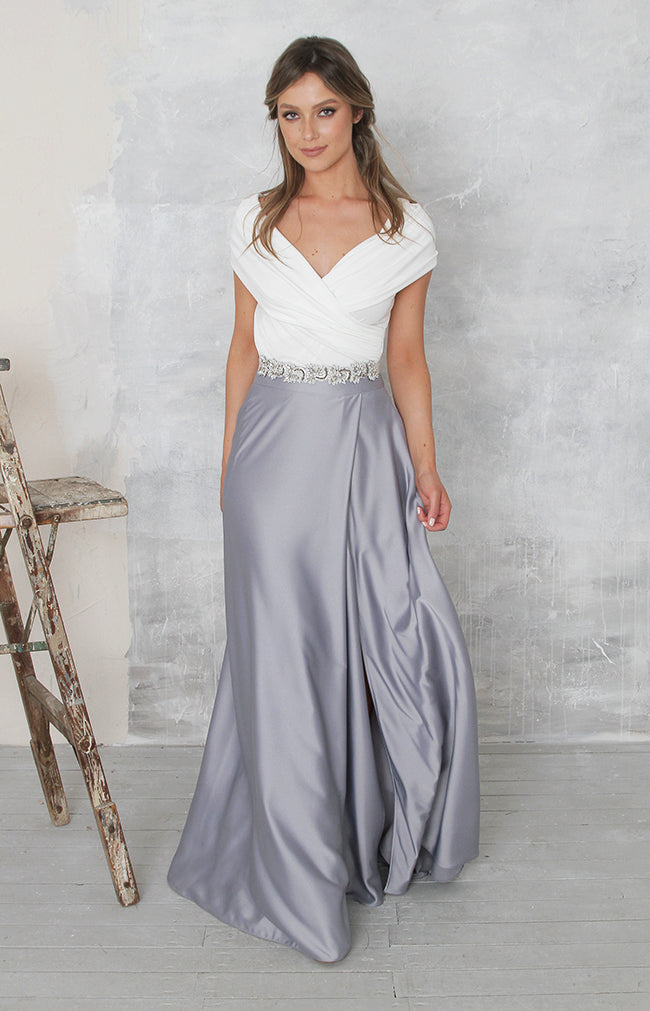 Sarena Skirt - Dusty Blue