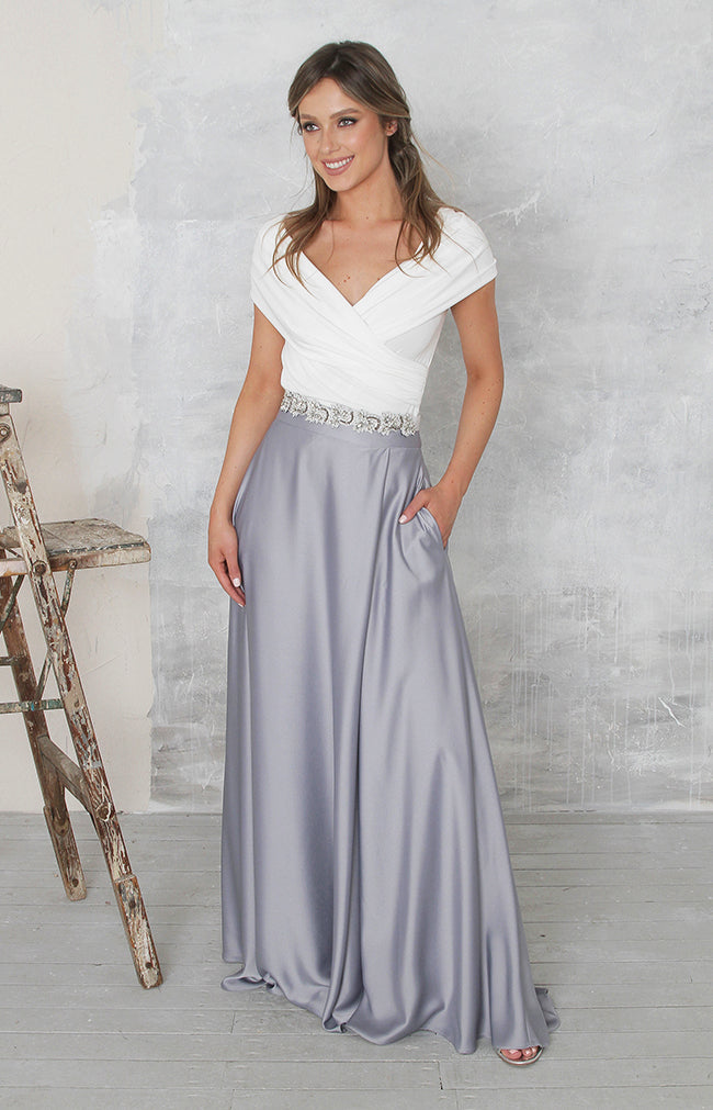 Sarena Skirt - Dusty Blue