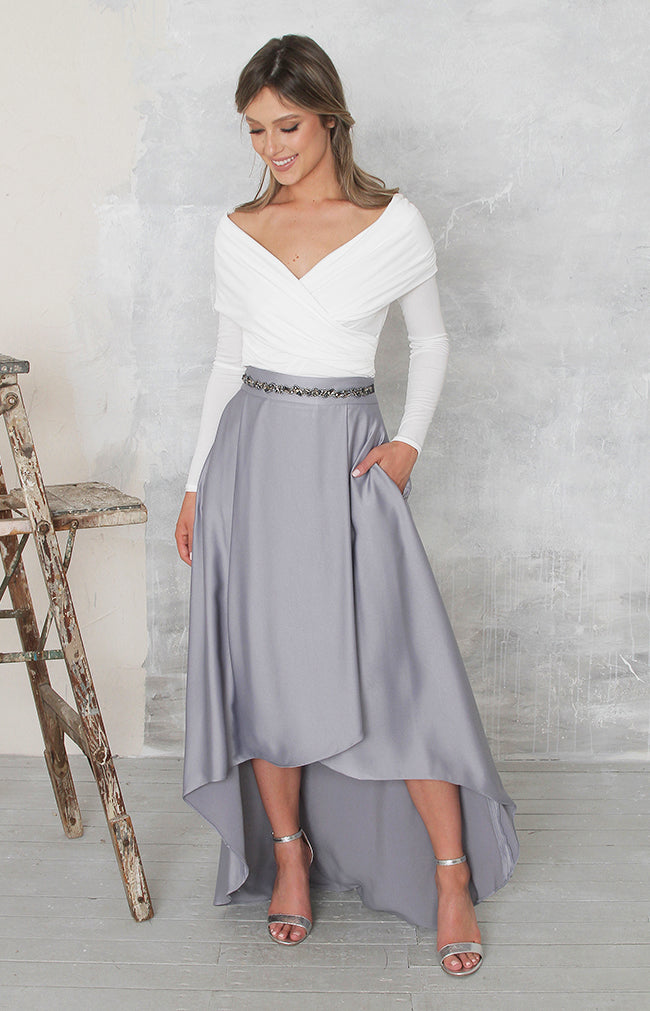 Tessa Skirt  - Dusty Blue