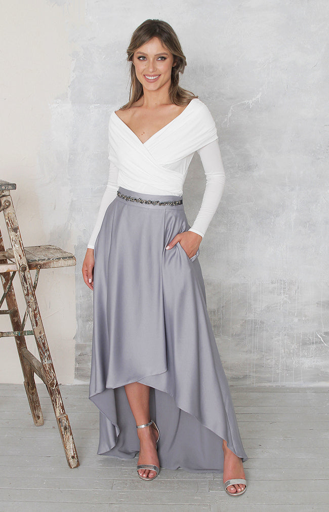 Tessa Skirt  - Dusty Blue