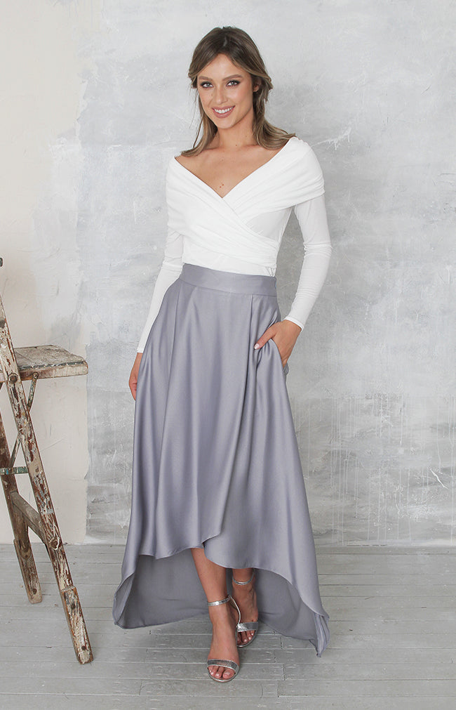 Tessa Skirt  - Dusty Blue